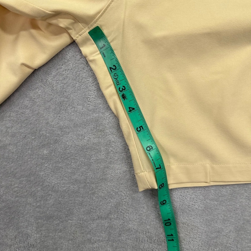 Pins & Aces Golf Shorts Men 36 Yellow Performance 4-Way Stretch New With Tags - Picture 11 of 13